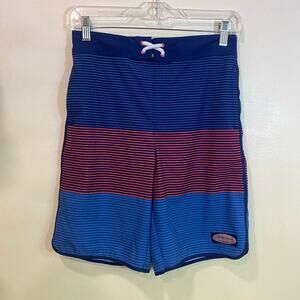 Vineyard vines Blue/Pink Stripped Summer/Camp Shorts Boys 10/12